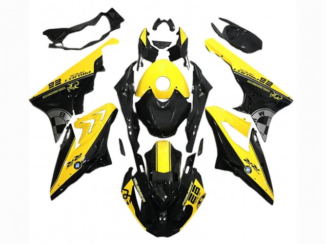 Großhandel BMW S1000RR Motorrad Verkleidung 2017-2018 - Gelb Schwarz