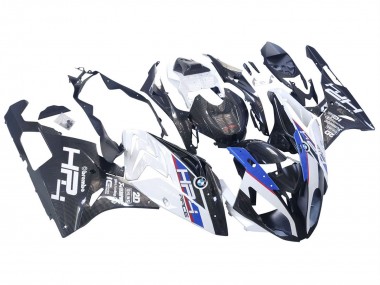 Großhandel BMW S1000RR Motorrad Verkleidung 2015-2016 - Weiss Blau Schwarz Carbonfaser