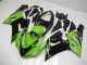 Großhandel Kawasaki ZX6R Motorrad Verkleidung 2005-2006 - Grun Glanzendes Schwarz Elf