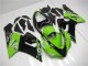 Großhandel Kawasaki ZX6R Motorrad Verkleidung 2005-2006 - Grun Glanzendes Schwarz Elf