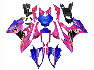 Großhandel BMW S1000RR Motorrad Verkleidung 2015-2016 - Rosa Blau Hai