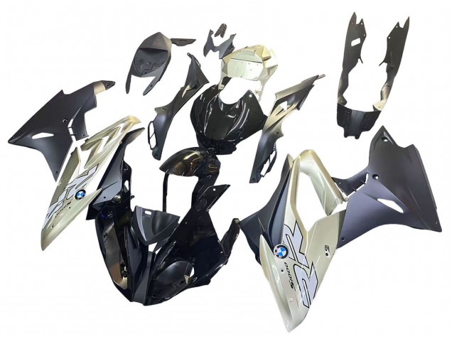 Großhandel BMW S1000RR Motorrad Verkleidung 2015-2016 - Silber Glanzendes Schwarz Matt Schwarz