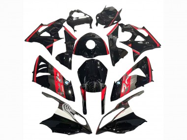 Großhandel BMW S1000RR Motorrad Verkleidung 2009-2014 - Rot Glanzendes Schwarz