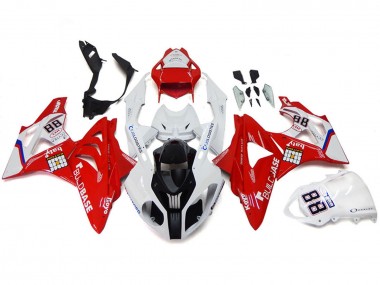 Großhandel BMW S1000RR Motorrad Verkleidung 2009-2014 - Weiss Rot