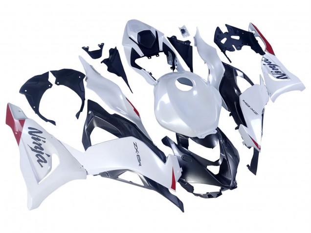 Großhandel Kawasaki ZX6R Motorrad Verkleidung 2023-2025 - Perl Weiss Schwarz Rot