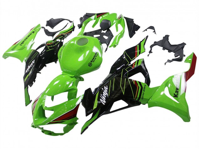 Großhandel Kawasaki ZX6R Motorrad Verkleidung 2023-2025 - Grun Schwarz