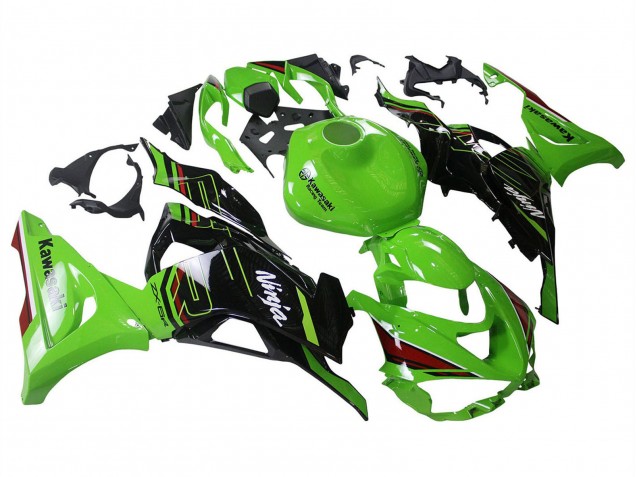 Großhandel Kawasaki ZX6R Motorrad Verkleidung 2023-2025 - Grun Schwarz