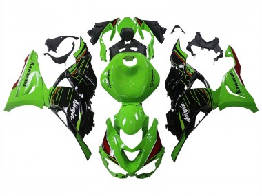 Großhandel Kawasaki ZX6R Motorrad Verkleidung 2023-2025 - Grun Schwarz