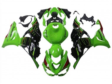 Großhandel Kawasaki ZX6R Motorrad Verkleidung 2023-2025 - Grun Schwarz