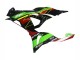 Großhandel Kawasaki ZX6R Motorrad Verkleidung 2023-2025 - Grun Schwarz Rot Gelb Dunlop