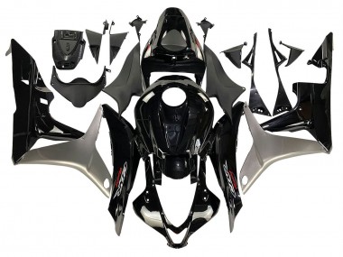 Großhandel Honda CBR600RR Motorrad Verkleidung Kit 2007-2008 - Silber Glanzendes Schwarz