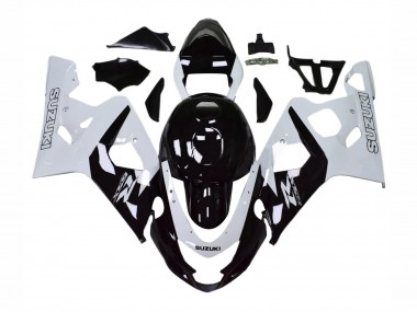 Großhandel Suzuki GSXR 600 / GSXR 750 Motorrad Verkleidung 2004-2005 - Weiss Schwarz