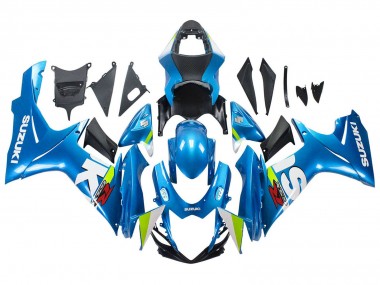Großhandel Suzuki GSXR 600 / GSXR 750 Motorrad Verkleidung 2011-2024 - Hellblau Grun Weiss Rot