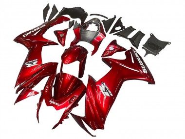 Großhandel Suzuki GSXR 600 / GSXR 750 Motorrad Verkleidung 2011-2024 - Rot Weiss Aufkleber