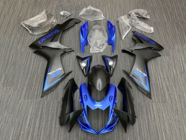 Großhandel Suzuki GSXR 600 / GSXR 750 Motorrad Verkleidung Kit 2011-2024 - Blau Matt Schwarz