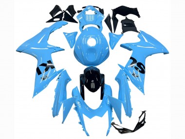 Großhandel Suzuki GSXR 600 / GSXR 750 Motorrad Verkleidung 2011-2024 - Hellblau Schwarz