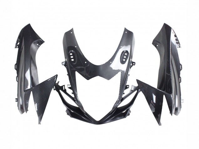 Großhandel Suzuki GSXR 600 / GSXR 750 Motorrad Verkleidung 2011-2024 - Schwarzes Carbonfaser Rot
