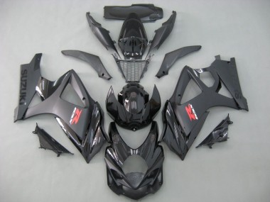 Großhandel Suzuki GSXR 1000 Motorrad Verkleidung 2007-2008 - Matt Schwarz Glanzendes Schwarz
