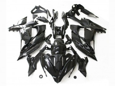Großhandel Kawasaki Ninja 650 EX650 Motorrad Verkleidung 2017-2019 - Glanzendes Schwarz
