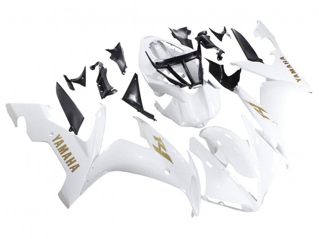 Großhandel Yamaha YZF 1000 R1 Motorrad Verkleidung 2004-2006 - Weiss Gold Aufkleber
