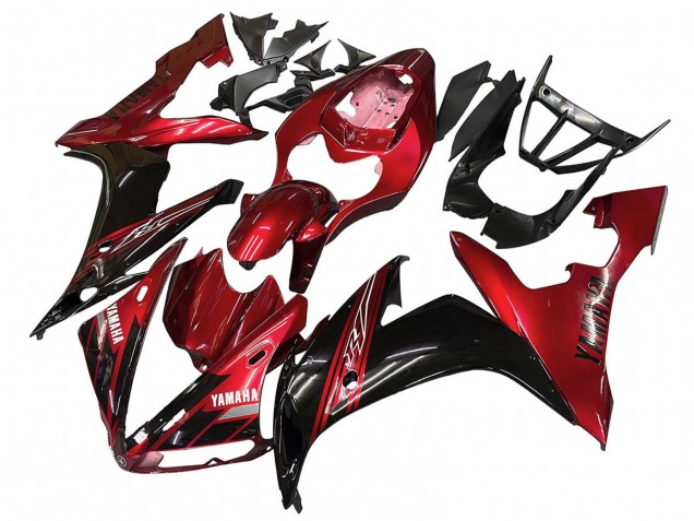 Großhandel Yamaha YZF 1000 R1 Motorrad Verkleidung 2004-2006 - Rot Glanzendes Schwarz
