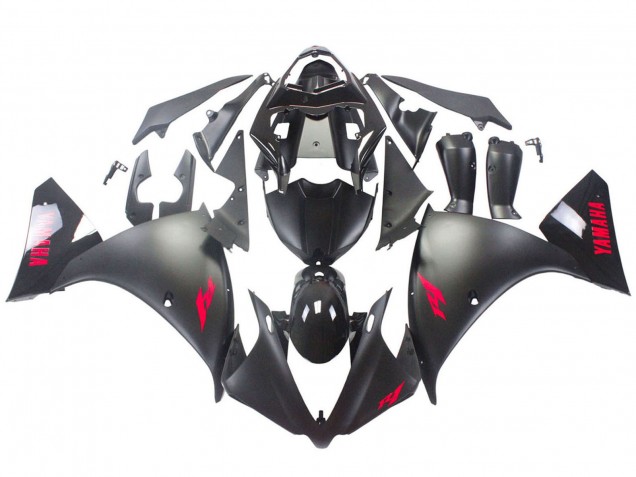 Großhandel Yamaha YZF 1000 R1 Motorrad Verkleidung 2012-2014 - Glanzendes Schwarz Matt Schwarz Rot