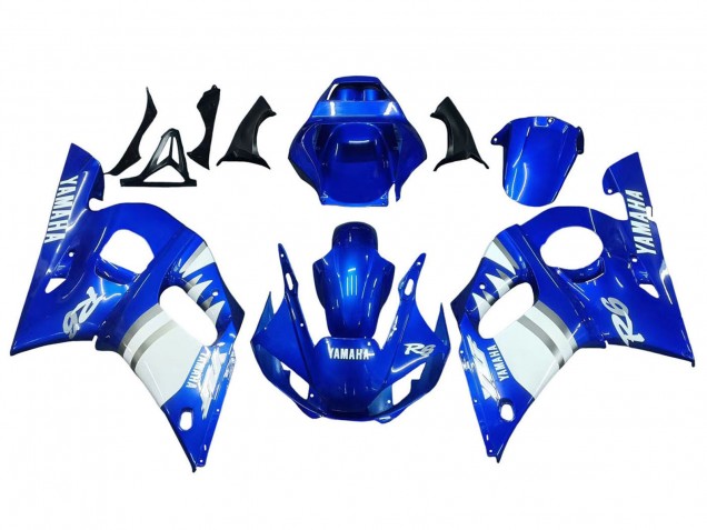 Großhandel Yamaha YZF 600 R6 Motorrad Verkleidung 1998-2002 - Blau Weiss