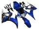 Großhandel Yamaha YZF R6S Motorrad Verkleidung 2006-2009 - Blau Weiss Glanzendes Schwarz Yamalube