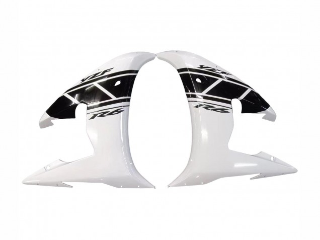 Großhandel Yamaha YZF R6 Motorrad Verkleidung 2003-2004 - Weiss Glanzendes Schwarz