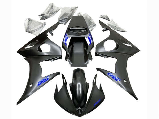 Großhandel Yamaha YZF R6S Motorrad Verkleidung 2006-2009 - Matt Schwarz Blau