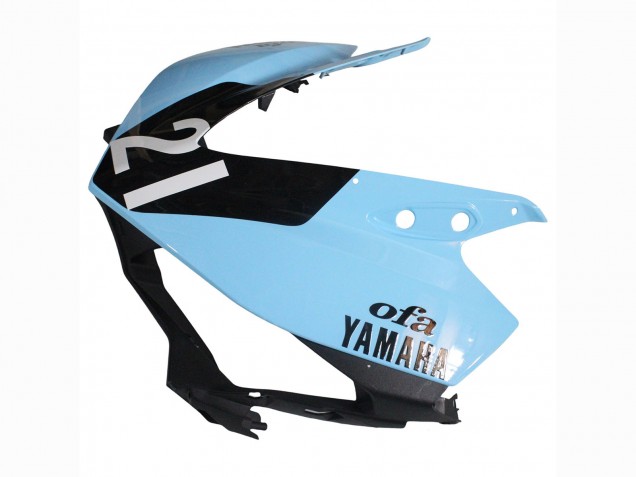 Großhandel Yamaha YZF R3/R25 Motorrad Verkleidung 2015-2018 - Hellblau Schwarz Yamalube 21