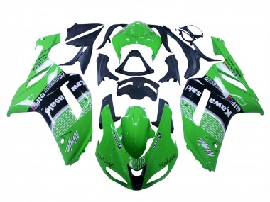 Großhandel Kawasaki ZX6R Motorrad Verkleidung 2007-2008 - Grun Schwarz Ninja