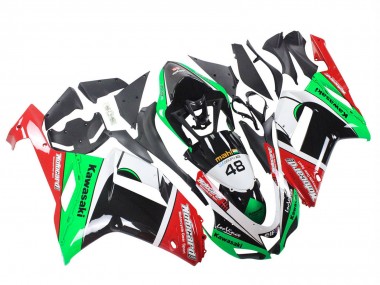 Großhandel Kawasaki ZX6R Motorrad Verkleidung 2007-2008 - Grun Rot