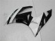 Großhandel Kawasaki ZX6R Motorrad Verkleidung 2009-2012 - Glanzendes Schwarz Weiss