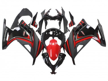 Großhandel Kawasaki EX300 Motorrad Verkleidung 2013-2024 - Rot Schwarz