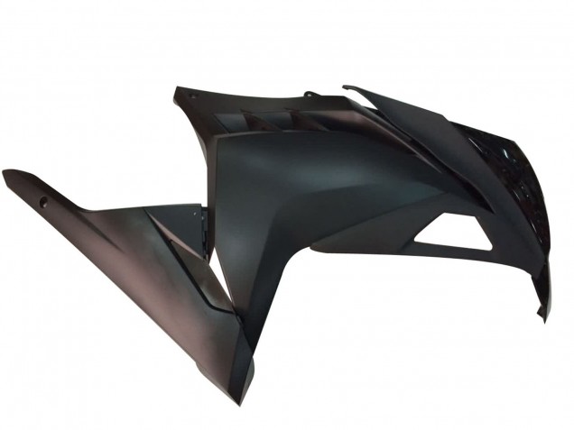 Großhandel Kawasaki EX300 Motorrad Verkleidung 2013-2024 - Glanzendes Schwarz Matt Schwarz
