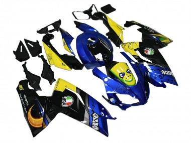 Großhandel Aprilia RS125 Motorrad Verkleidung 2006-2011 - Blau Gelb Schwarz Hai