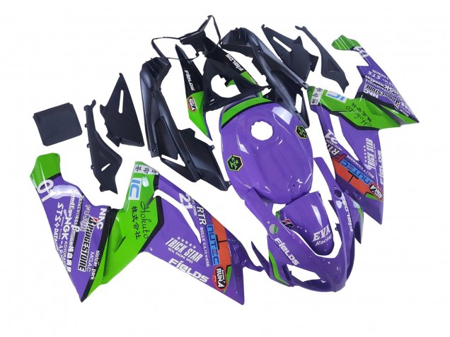 Großhandel Aprilia RS125 Motorrad Verkleidung 2006-2011 - Lila Grun Rot