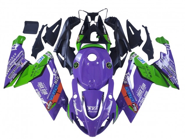 Großhandel Aprilia RS125 Motorrad Verkleidung 2006-2011 - Lila Grun Rot