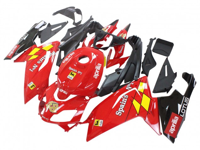 Großhandel Aprilia RS125 Motorrad Verkleidung 2006-2011 - Rot Weiss Gelb Schwarz