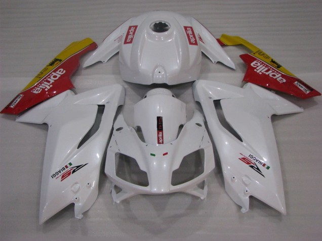 Großhandel Aprilia RS125 Motorrad Verkleidung 2006-2011 - Weiss Rot Gelb
