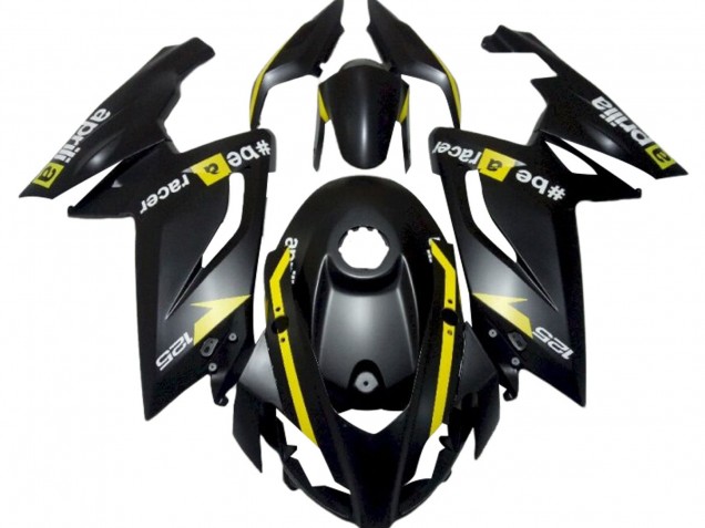 Großhandel Aprilia RS125 Motorrad Verkleidung 2006-2011 - Matt Schwarz Gelb