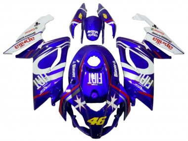 Großhandel Aprilia RS125 Motorrad Verkleidung 2006-2011 - Weiss Blau Fiat 46