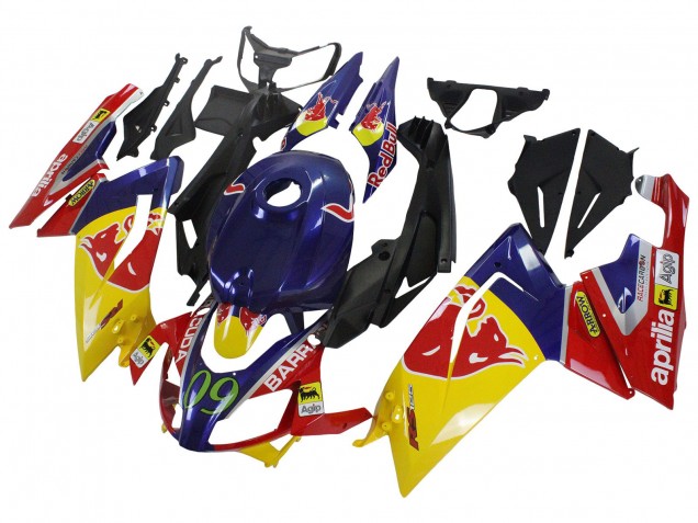 Großhandel Aprilia RS125 Motorrad Verkleidung 2006-2011 - Gelb Dunkel Blau Red Bull