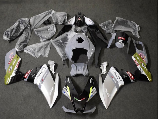 Großhandel Aprilia RS4 50 125 Motorrad Verkleidung 2012-2018 - Weiss Silber Grau Schwarz