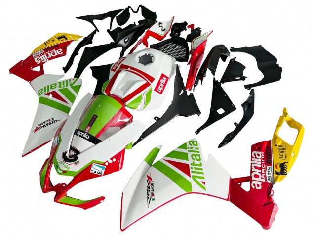 Großhandel Aprilia RS4 50 125 Motorrad Verkleidung 2012-2018 - Weiss Rot Grun Gelb Alitalia
