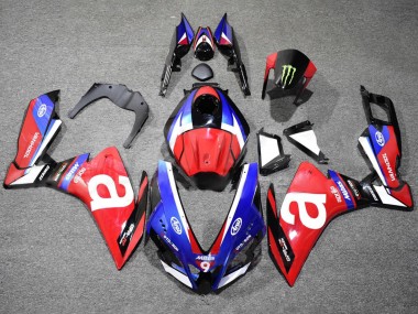 Großhandel Aprilia RS4 50 125 Motorrad Verkleidung 2012-2018 - Weiss Blau Rot