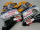 Großhandel Honda CBR600 F4i Motorrad Verkleidung 2004-2007 - Gelb Blau Weiss Schwarz Nastro Azzurro