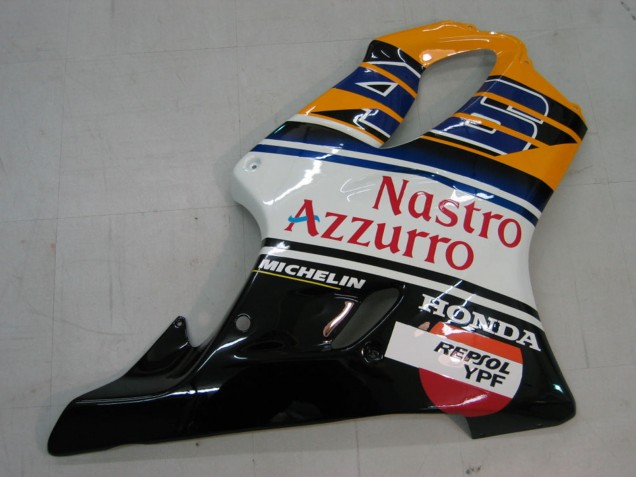 Großhandel Honda CBR600 F4i Motorrad Verkleidung 2004-2007 - Gelb Blau Weiss Schwarz Nastro Azzurro