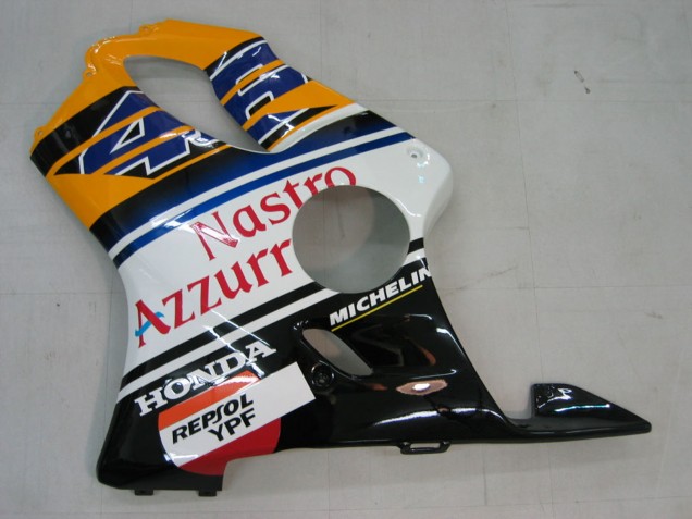 Großhandel Honda CBR600 F4i Motorrad Verkleidung 2004-2007 - Gelb Blau Weiss Schwarz Nastro Azzurro